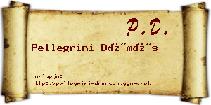Pellegrini Dömös névjegykártya